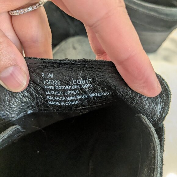 B.O.C Western Suede Slip on Mules - black size 9.5 - Picture 3 of 6